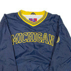 Michigan Mens Pullover Jacket Blue Nylon USA XL