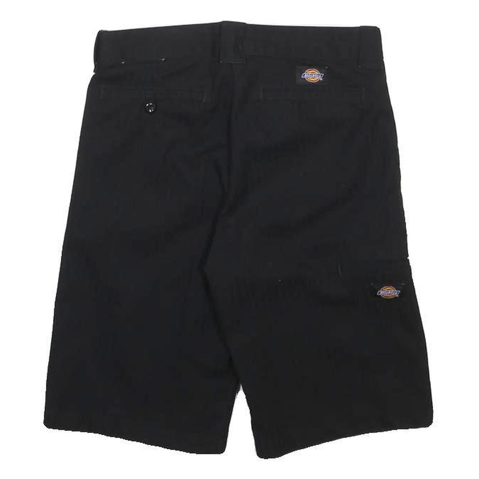 DICKIES Boys Black Cotton Blend Casual Shorts 14Y W26 Workwear Durable
