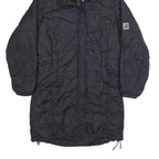 JACK WOLFSKIN Womens Black Outdoor Jacket UK 8 Polyamide Hooded Zip Long Sleeve