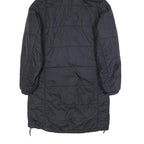 JACK WOLFSKIN Womens Black Outdoor Jacket UK 8 Polyamide Hooded Zip Long Sleeve