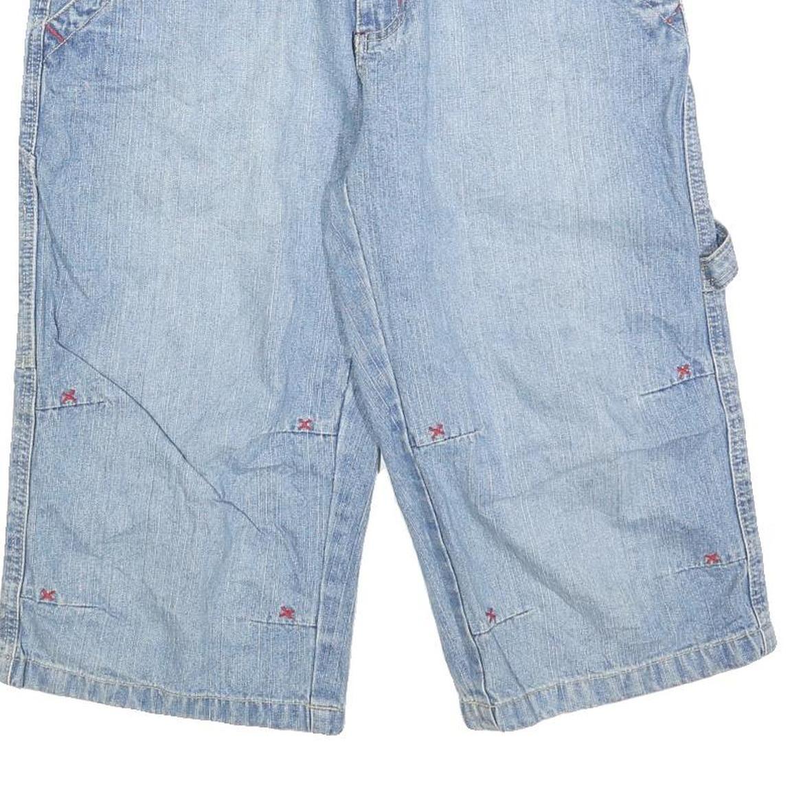 IDENTIC Mens Shorts Blue Casual Denim M W32 Cotton Blend Lightweight