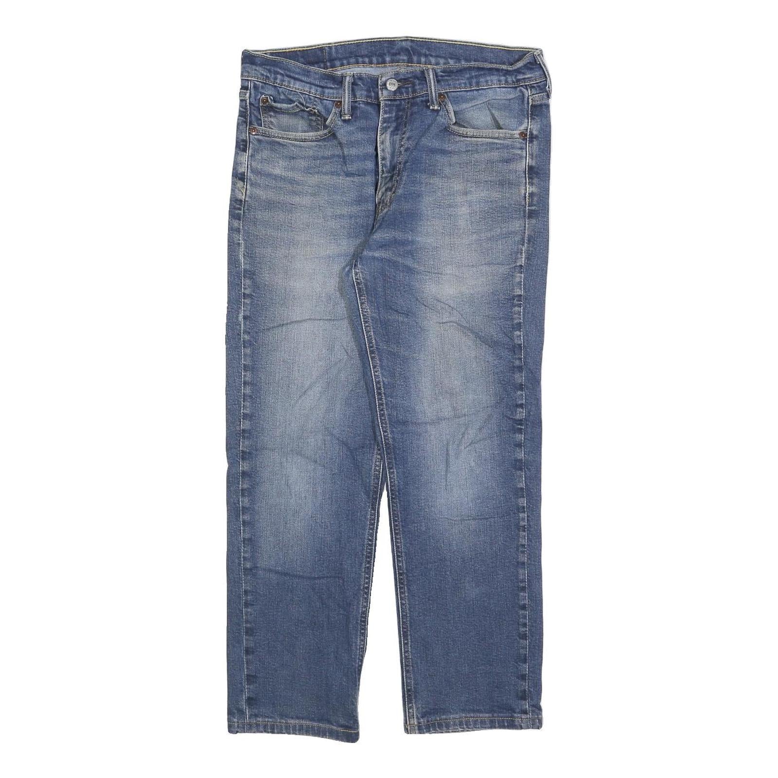 LEVI'S 541 Mens Blue Regular Straight Denim Medium W32 L26 Zip Cotton Blend