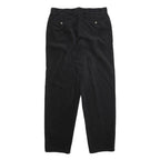 GUESS Mens Relaxed Black Cotton Blend Trousers W38 L34 Casual Zip Closure