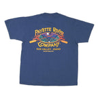 LEE Mens Blue Payette River Company Graphic Crew Neck T-Shirt M Short Sleeve