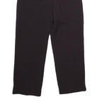 Womens Black Classic Fit Straight Trousers W24 L26 Zip Closure Elegant Workwear