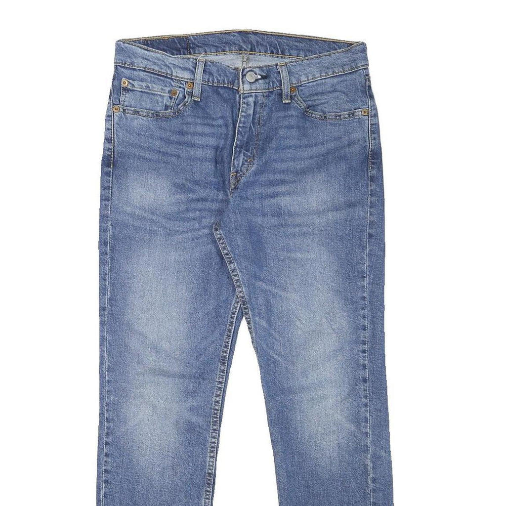 LEVI'S Mens Slim Blue Denim Light W30 L29 Zip Cotton Blend Jeans Classic Fit