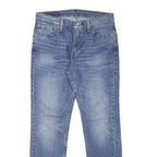 LEVI'S Mens Slim Blue Denim Light W30 L29 Zip Cotton Blend Jeans Classic Fit