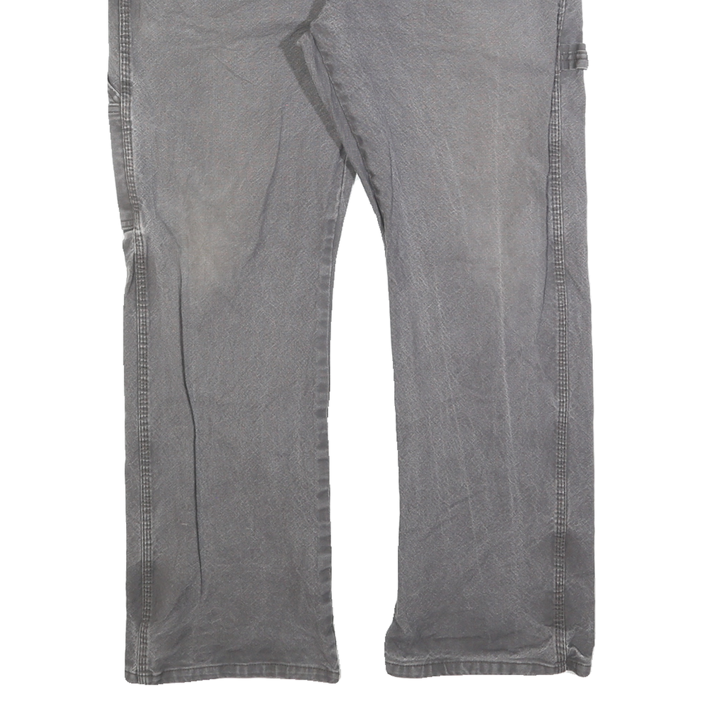 DICKIES Mens Grey Regular Fit Straight Cotton Blend Jeans W34 L30 Workwear