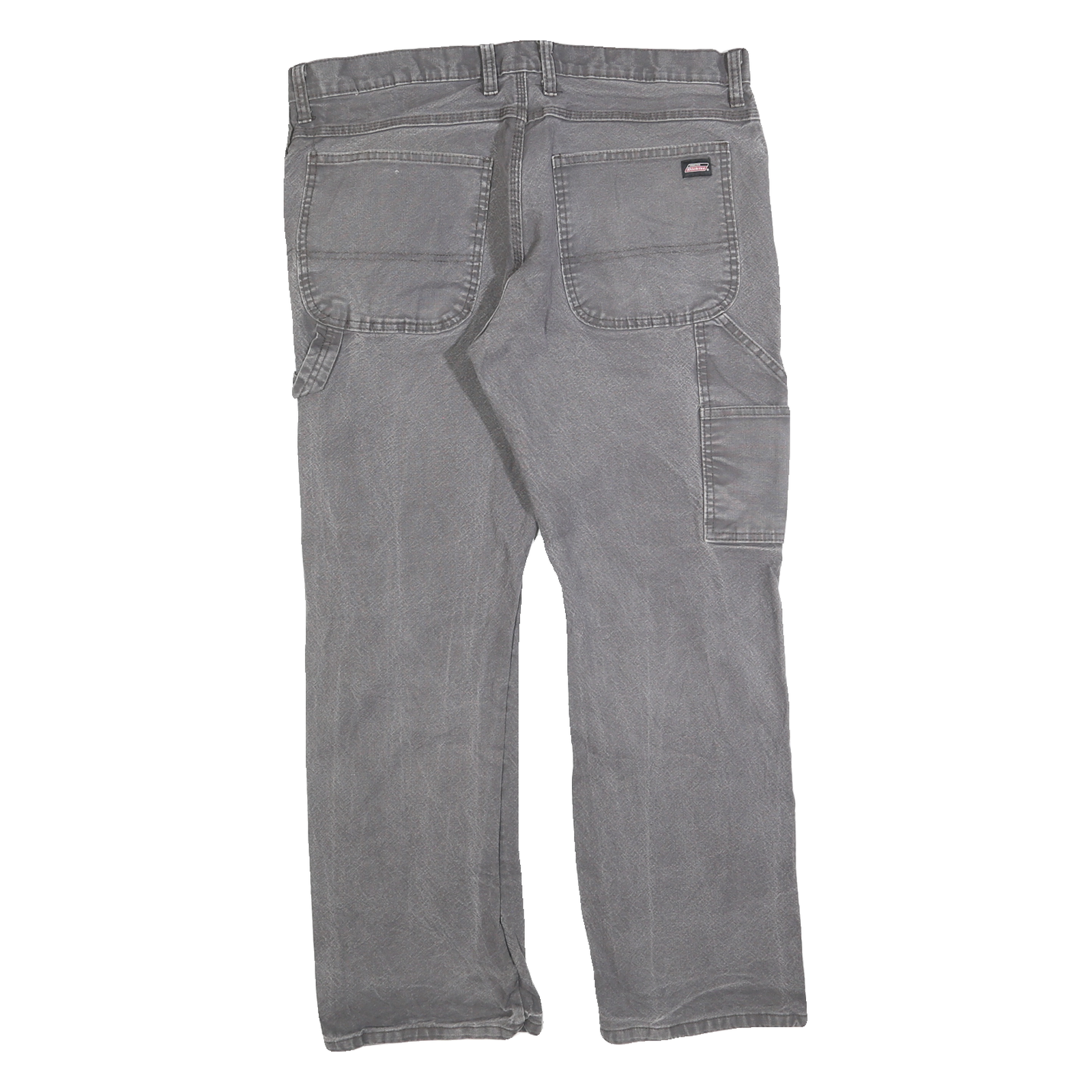 DICKIES Mens Grey Regular Fit Straight Cotton Blend Jeans W34 L30 Workwear