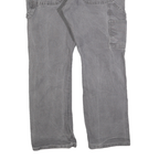 DICKIES Mens Grey Regular Fit Straight Cotton Blend Jeans W34 L30 Workwear