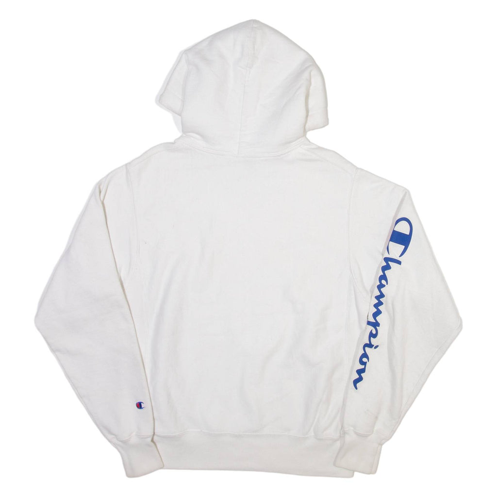 CHAMPION Mens White Hoodie S