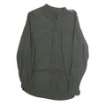 G STAR Womens Dark Green Basic Shirt Long Sleeve Button Neck S Cotton Blend