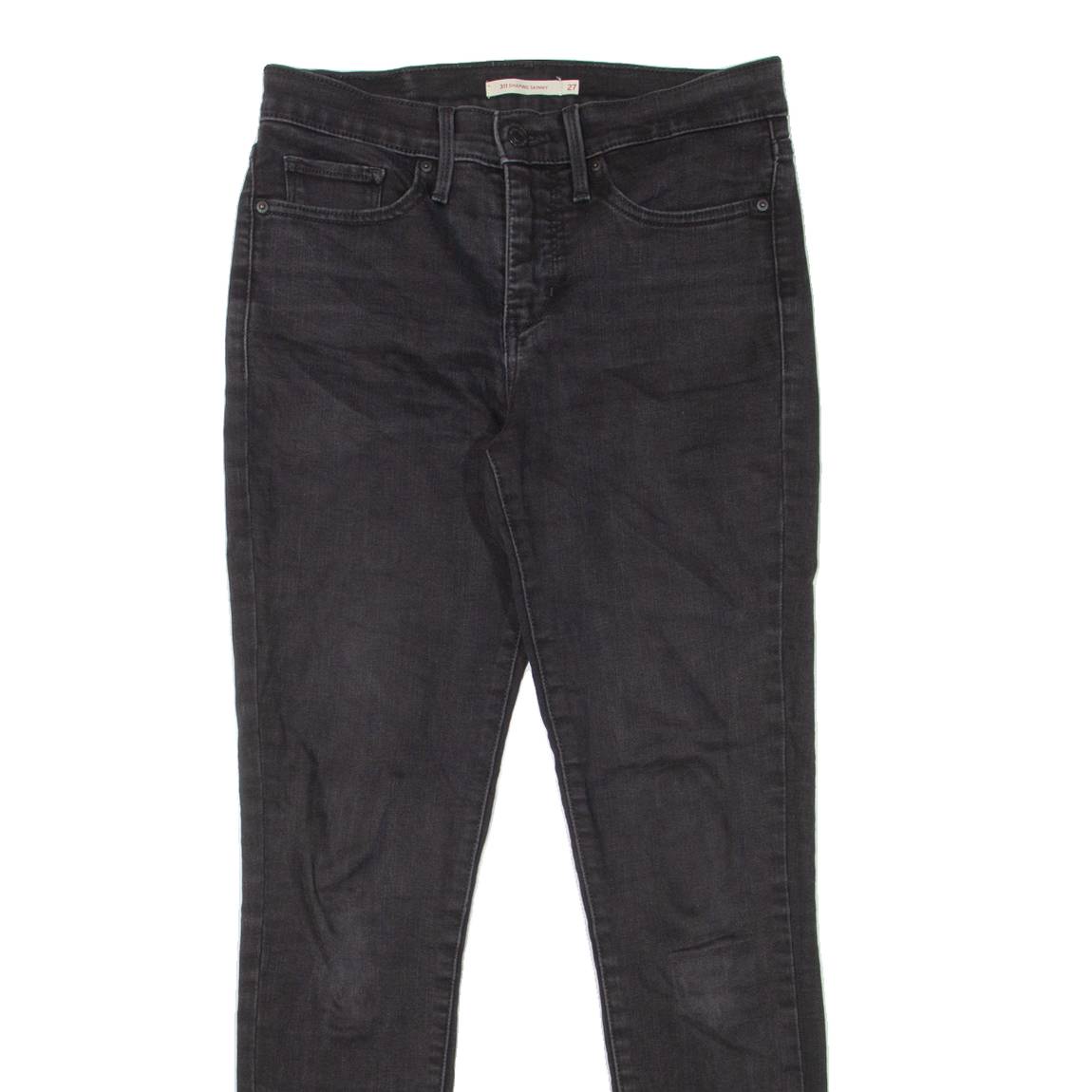 LEVI'S 311 Shaping Womens Jeans Black Slim Skinny W27 L30