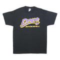 JERZEES Mens Black Dragon Baseball Graphic T-Shirt L Short Sleeve Crew Neck