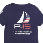 POLO RALPH LAUREN Mens Navy Blue Graphic T-Shirt S Short Sleeve Crew Neck