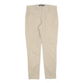 POLO RALPH LAUREN Womens Cotton Blend Beige Slim Straight Trousers W31 L30