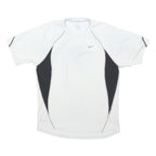 NIKE Mens White & Black Athletic T-Shirt S Short Sleeve Crew Neck Sportswear Gym