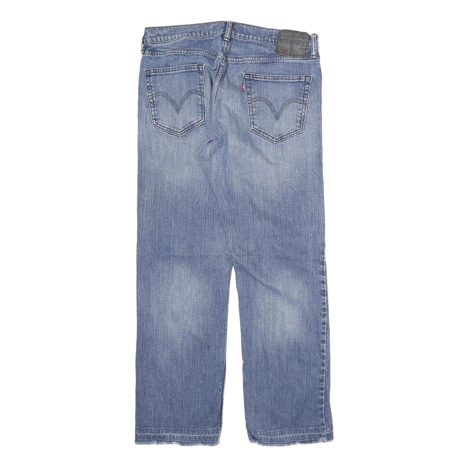 LEVI'S Mens Jeans Blue Relaxed Straight Denim Medium W34 L30 Classic Zip