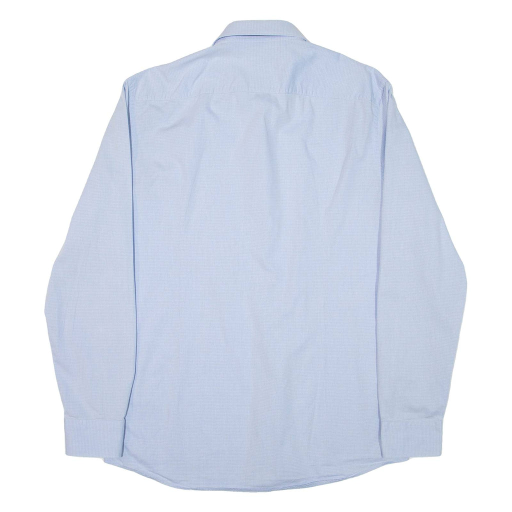 HUGO BOSS Slim Fit Mens Plain Shirt Blue Long Sleeve L