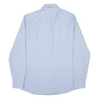 HUGO BOSS Slim Fit Mens Plain Shirt Blue Long Sleeve L