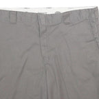 DICKIES Mens Shorts Grey Casual XL W40 Polyester Blend Relaxed Fit