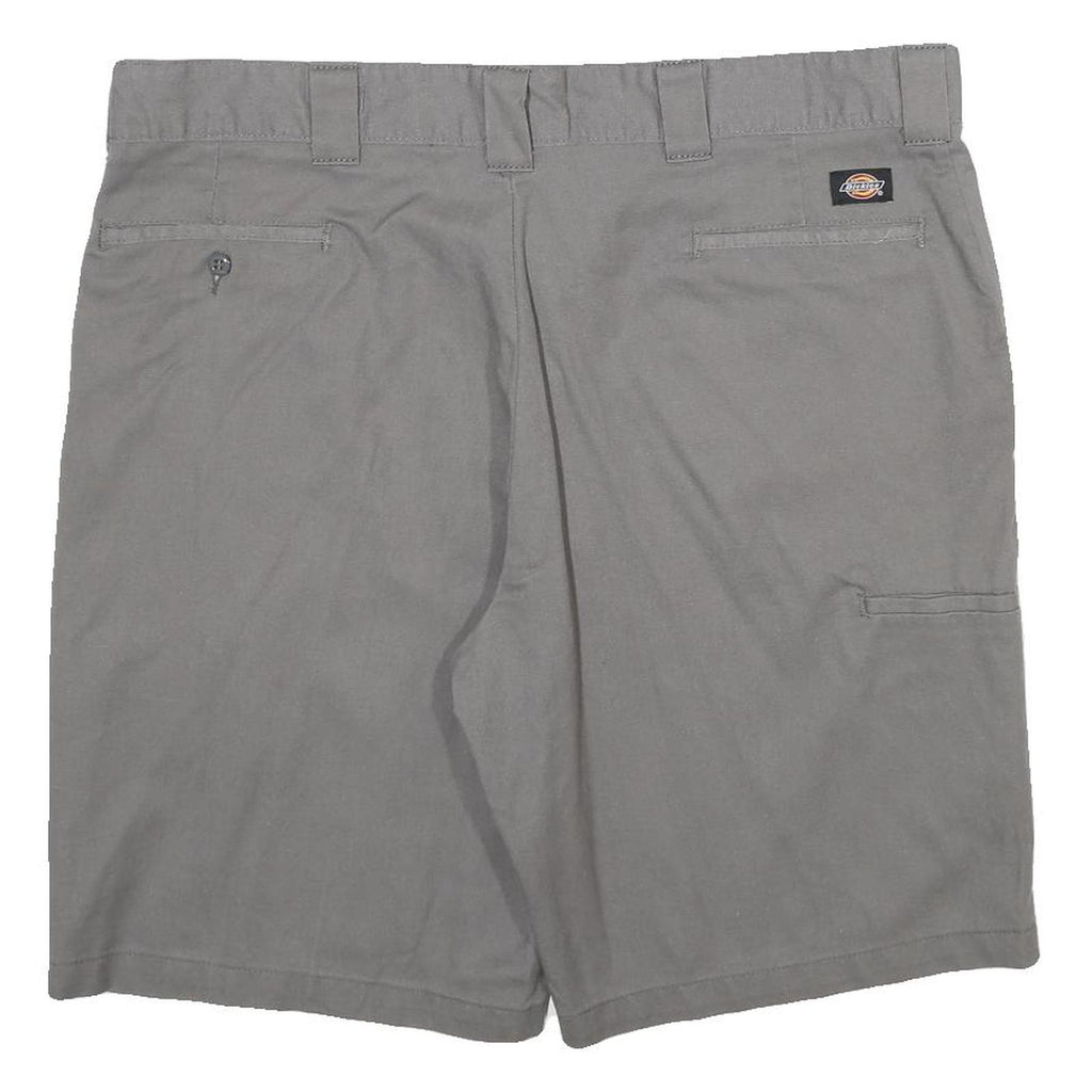 DICKIES Mens Shorts Grey Casual XL W40 Polyester Blend Relaxed Fit