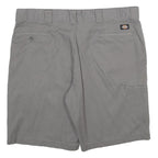 DICKIES Mens Shorts Grey Casual XL W40 Polyester Blend Relaxed Fit
