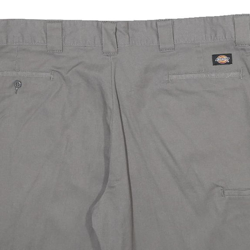 DICKIES Mens Shorts Grey Casual XL W40 Polyester Blend Relaxed Fit