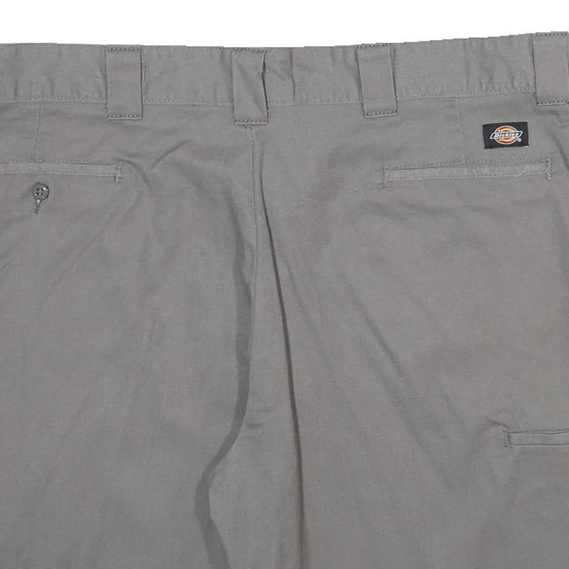 DICKIES Mens Shorts Grey Casual XL W40 Polyester Blend Relaxed Fit