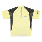 HOTNWILD Cycling Mens Jersey Yellow 1/4 Zip L