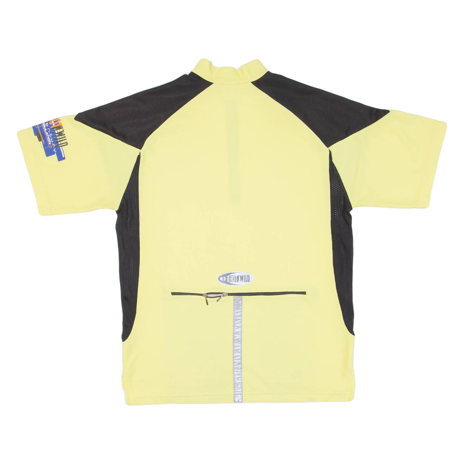 HOTNWILD Cycling Mens Jersey Yellow 1/4 Zip L