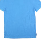 TOMMY HILFIGER Mens Blue Short Sleeve Plain Polo Shirt M Classic Fit Cotton