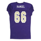 RUSSELL ATHLETIC Mens Purple Jersey L Short Sleeve V-Neck Bradshaw Rangel 66