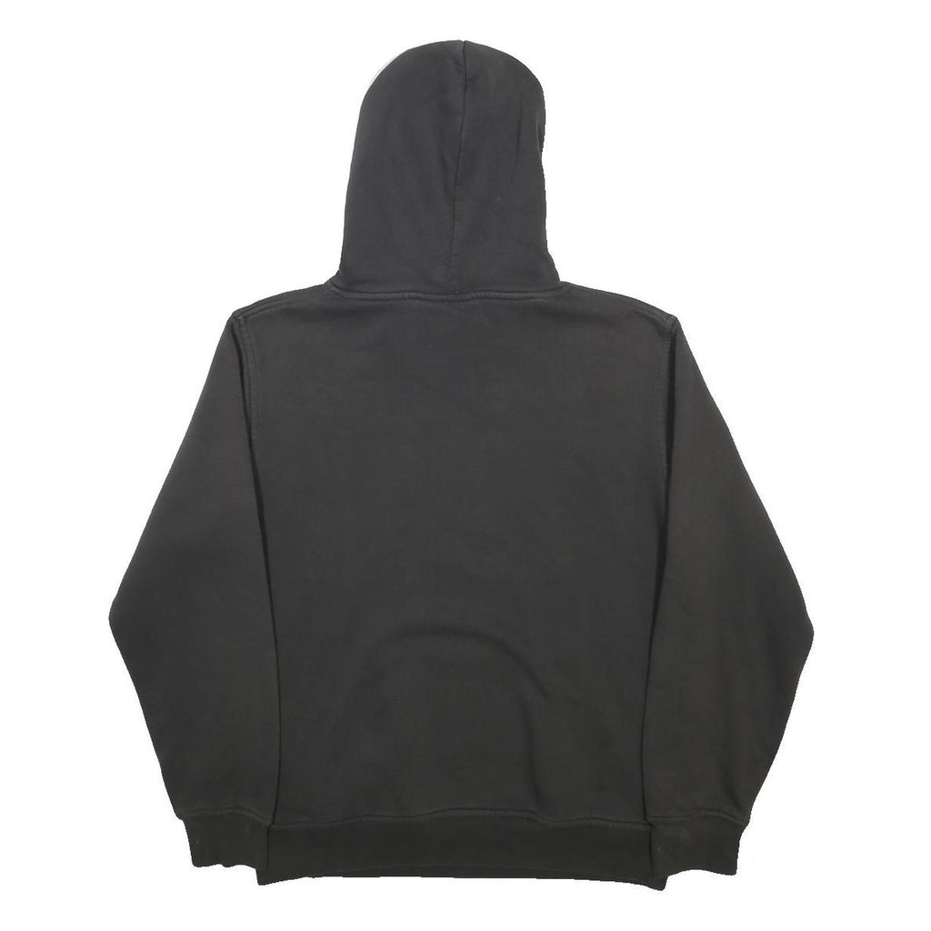 NICCE Mens Black Hoodie M Cotton Blend Pullover With Logo Panel