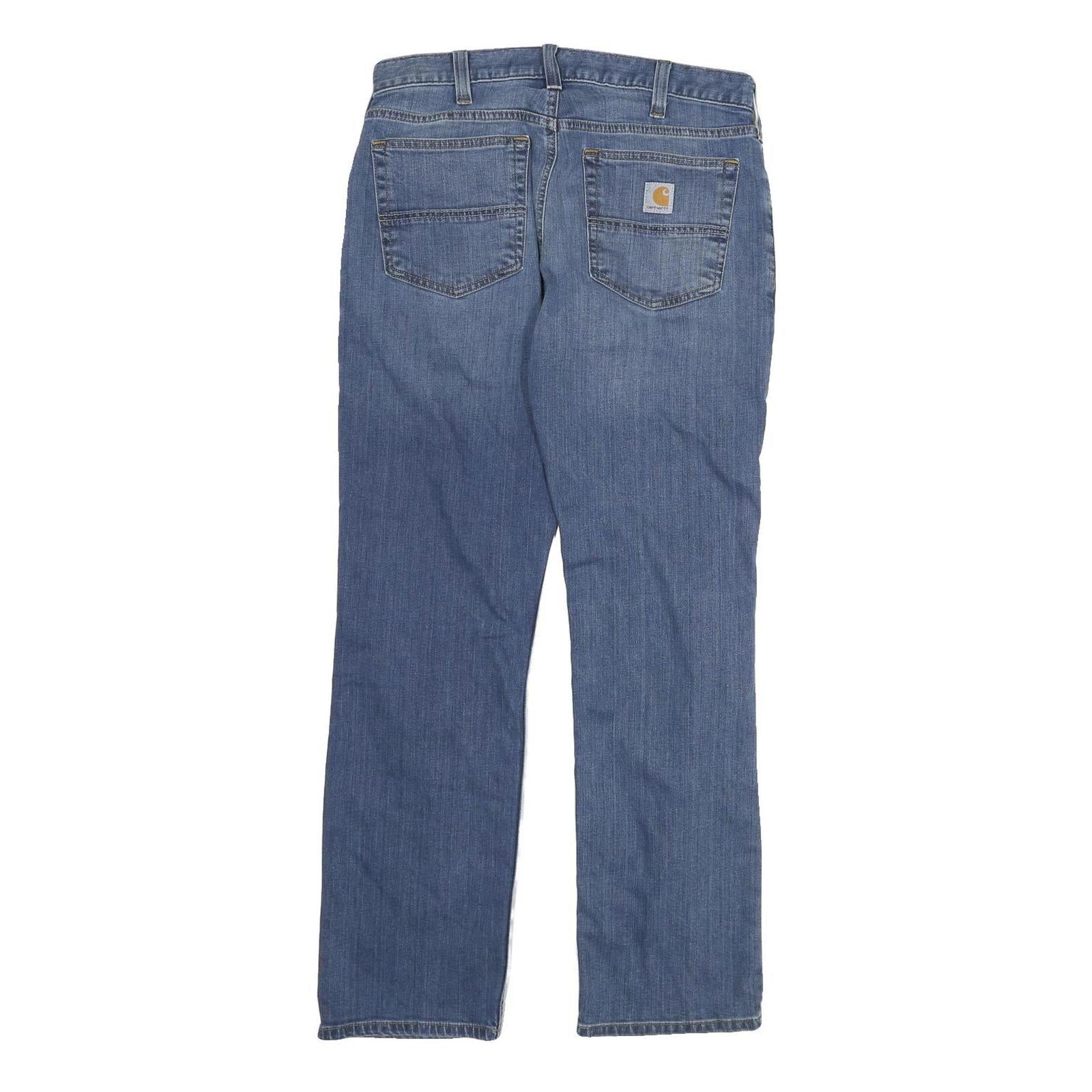 CARHARTT Mens Jeans Blue Relaxed Straight Denim Medium W32 L30 Workwear