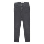 LEVI'S 711 Womens Jeans Black Slim Skinny Denim Medium W26 L30 Stretch Cotton