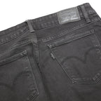 LEVI'S 711 Womens Jeans Black Slim Skinny Denim Medium W26 L30 Stretch Cotton