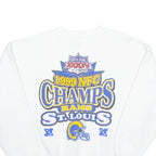 TULTEX St-Louis RAMS Mens Sweatshirt White USA XL