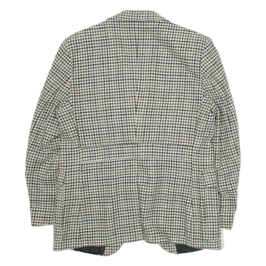 Mens Blazer Jacket Grey Houndstooth M