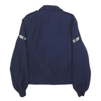 DEFENSE LOGISTICS AGENCY Womens Blue Wool Blend Zip Jacket L Air Force Style