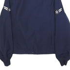 DEFENSE LOGISTICS AGENCY Womens Blue Wool Blend Zip Jacket L Air Force Style
