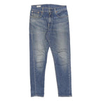 LEVI'S 512 Tapered Mens Jeans Blue Slim Cotton Blend Denim Medium W29 L30 Zip