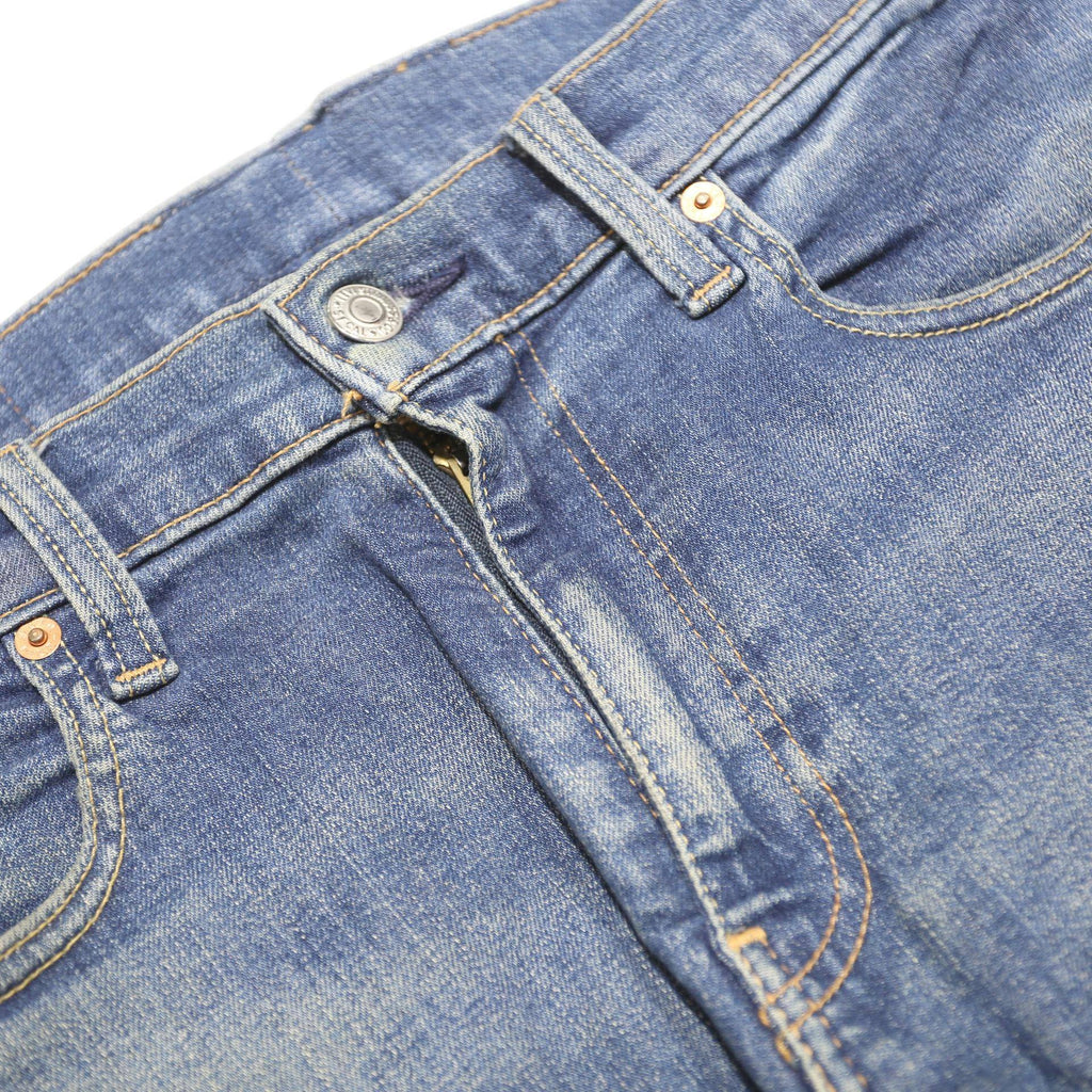 LEVI'S 512 Tapered Mens Jeans Blue Slim Cotton Blend Denim Medium W29 L30 Zip