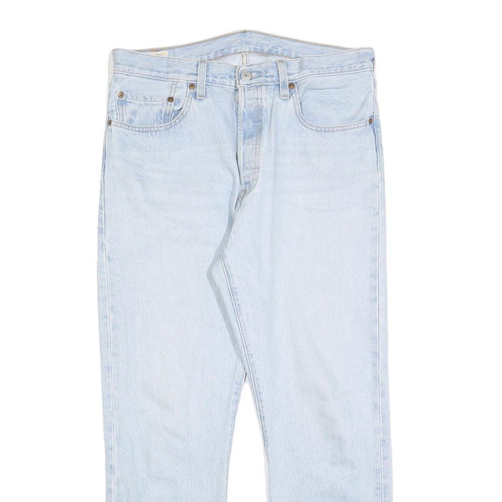 LEVI'S 501 BIG E Womens Jeans Blue Regular Straight Denim Light W33 L28 Classic