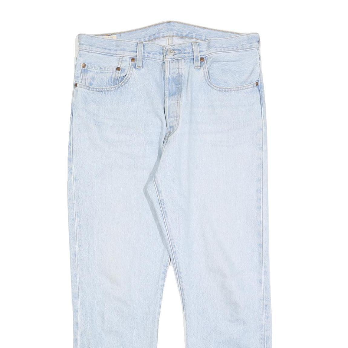 LEVI'S 501 BIG E Womens Jeans Blue Regular Straight Denim Light W33 L28 Classic