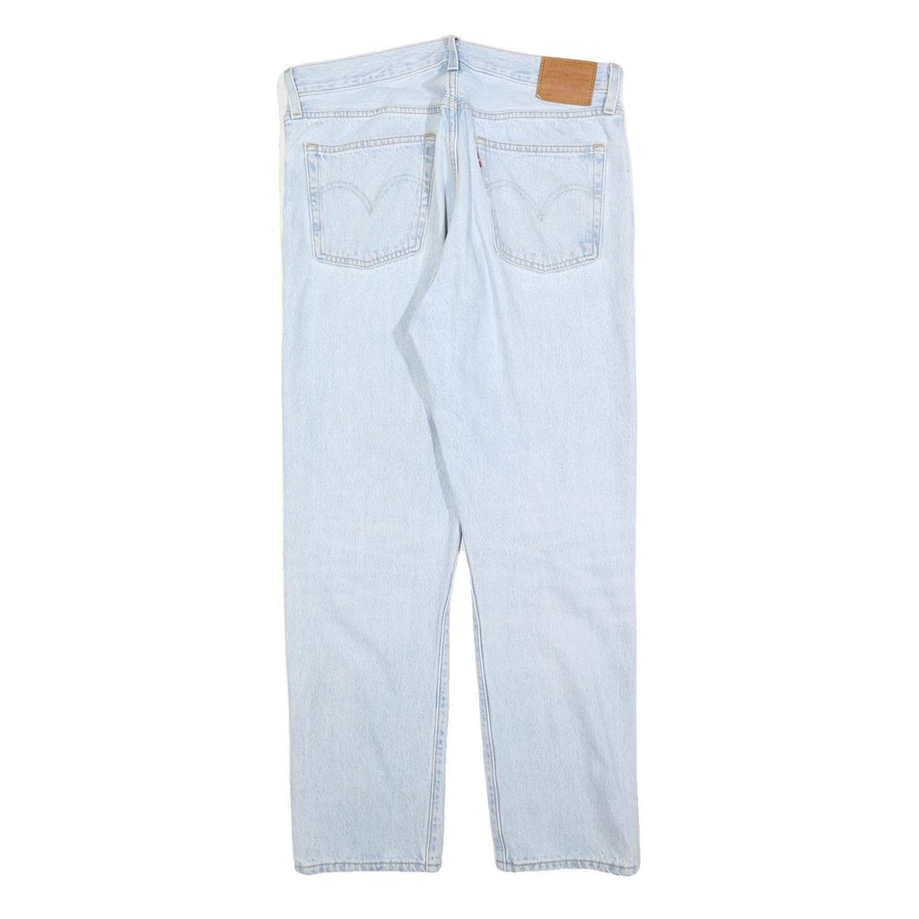 LEVI'S 501 BIG E Womens Jeans Blue Regular Straight Denim Light W33 L28 Classic