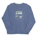 BODY TIME Lightweight Western Mens Sweatshirt Blue Crew Neck S
