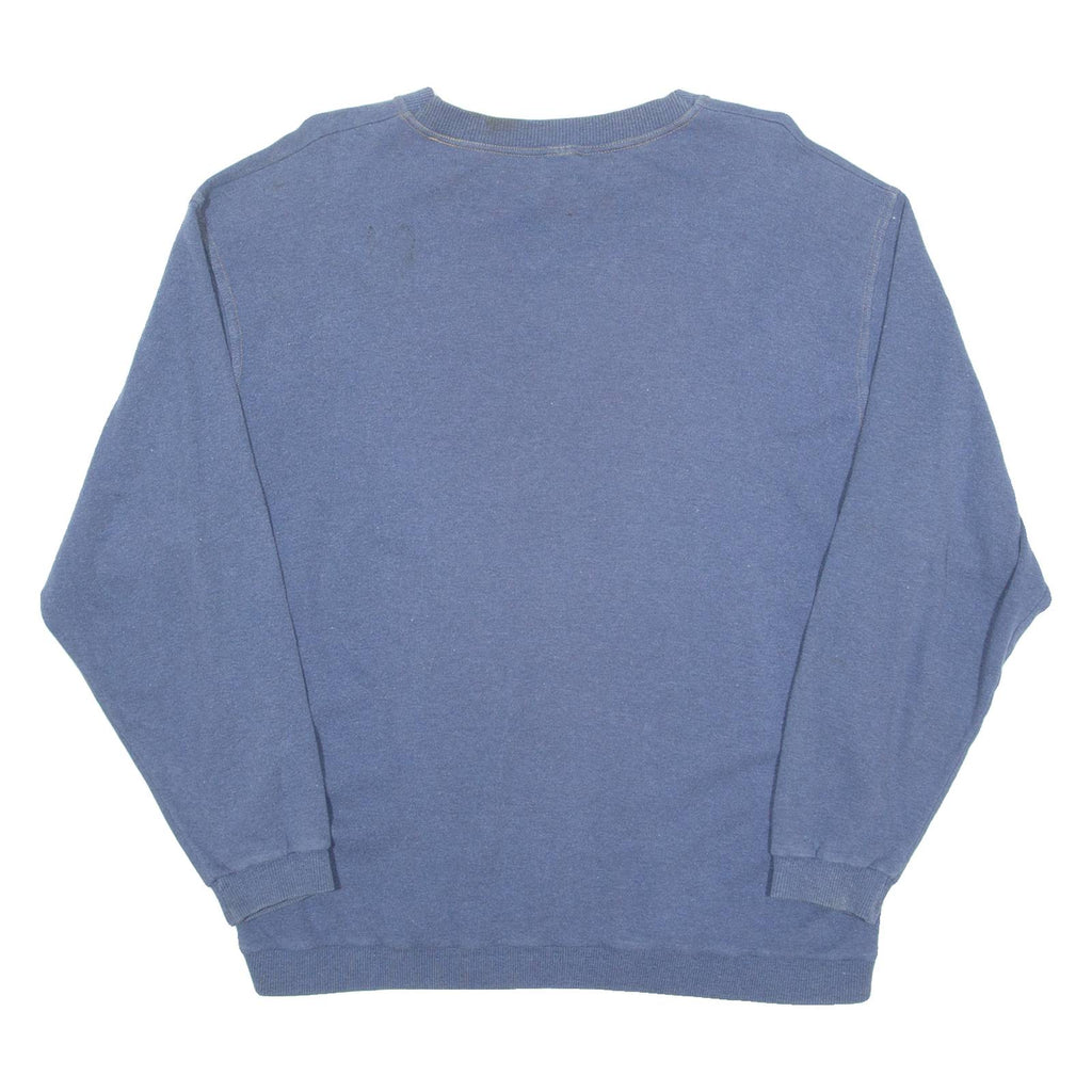 BODY TIME Lightweight Western Mens Sweatshirt Blue Crew Neck S