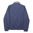 POLO RALPH LAUREN Mens Navy Blue Jacket L Cotton Blend Plain Zip Casual