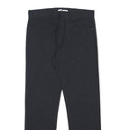 CALVIN KLEIN Mens Slim Fit Black Cotton Blend Trousers W32 L32 Stylish